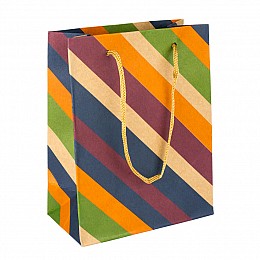 Сумочка подарочная бумажная с ручками Gift bag Леконсьель14.5х11х6 см Разноцветная (11965)
