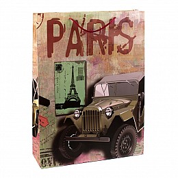 Сумочка подарочная бумажная с ручками Gift bag Paris 43х32х10 см (19378)
