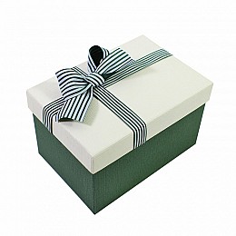Подарочная коробка Lesko 91338 Big для упаковки подарков 220*155*150 мм Зеленый