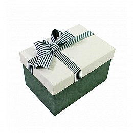 Подарочная коробка Lesko 91338 Medium для упаковки подарков 200*140*125 мм Зеленый