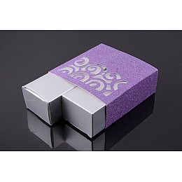 Упаковка sherl картон Фиолетово-серебристый (упк-крт-021)