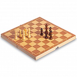 Шахматы настольная игра деревянные на магнитах SP-Sport W6703 34см x 34см