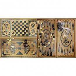 Нарды+шахматы из бамбука Viktoria trading (43415)