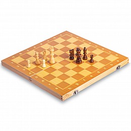 Шахматы настольная игра деревянные на магнитах SP-Sport W6704 39смx39см