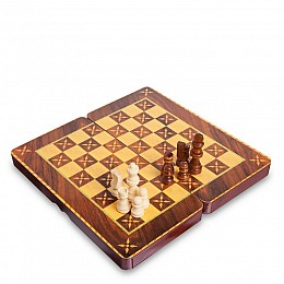 Шахи, шашки, нарди 3 в 1 MDF SP-Sport 5566C розмір дошки 29см x 29см Коричневий-білий