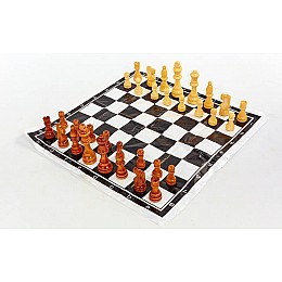 Шахматные фигуры деревянные с полотном для игр SP-Sport IG-4929