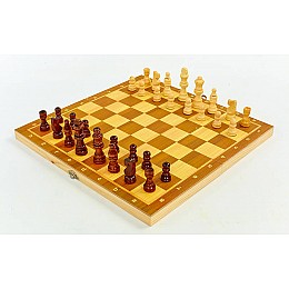 Шахматы, шашки, нарды 3 в 1 деревянные SP-Sport W7722 29x29см