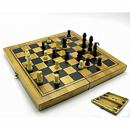 Нарды+шахматы+шашки Viktoria trading бамбук (43420)