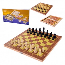 Настольная игра Шахматы 3в1 Bambi 623A шахматы шашки нарды