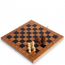 Шахи, шашки, нарди 3 в 1, дерев'яні SP-Sport S4034, 39см x 39см