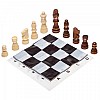 Шахові фігури дерев'яні з полотном PVC для ігор 300P (MR08838)