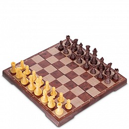 Шахматы, шашки 2 в 1 пластиковые на магнитах SP-Sport QX2880-S 30см x 30см