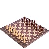 Шахи, шашки, нарди 3 в 1 дерев'яні з магнітом SP-Sport W7704H розмір дошки 39см x 39см Коричневий