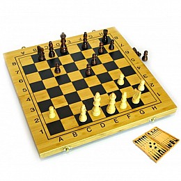 Нарды+шахматы из бамбука Viktoria trading (43416)