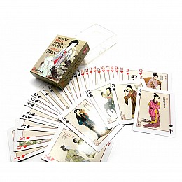 Карти гральні атласні покерні Duke Стародавні картини китайського живопису та порцеляни 54 аркуша 88х63 мм (DN25203)