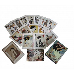 Карты игральные покерные атласные Duke Geisha 54 листа 88х63 мм (DN25239)