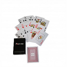 Карти гральні покерні пластикові Duke Poker Club 54 листа 87x62 мм (DN26238RED)