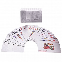 Игральные карты серебряные (колода в 54 листа) SP-Sport IG-4567-S
