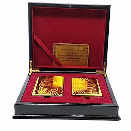 Карти гральні пластикові Duke Gold Foil 2 колоди по 54 аркуші 87х62 мм в скриньці (DN32416)