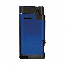 Зажигалка газовая пьезо для сигар Tycoon двойное турбопламя пробойник для сигар Синяя (100122)