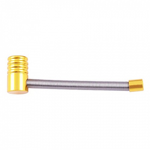 Трубка курительная металлическая пружина Changfeng HL-181 Gold (10533-hbr)