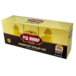 Индийский черный чай Мери Чай Ред Минар в пакетиках 25 шт