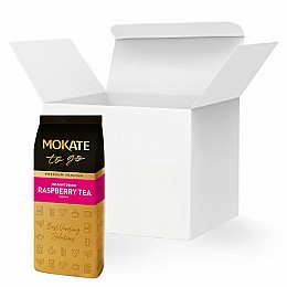 Розчинний чорний чай з малиною Mokate Premium 1 кг*8уп