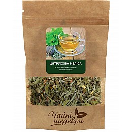 Чай зелений розсипчастий Чайні шедеври Цитрусова Меліса 100 г