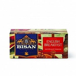Чай чорний пакетований BISAN Англійський сніданок 1,5 г*25 шт