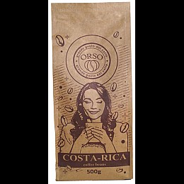 Кава моносорт в зернах Orso Costa-Rica 100% Арабіка 500 г