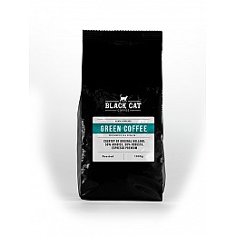 Кава в зернах Black Cat Green 50% Арабіки 50% Робусти 1 кг (11-353)