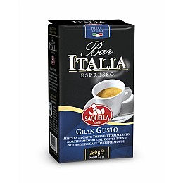 Кава мелена Saquella Bar Italia Gran Gusto 250 г.