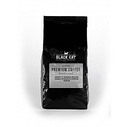 Кофе в зернах Black Cat Silver 80% Арабики 20% Робуста 500г