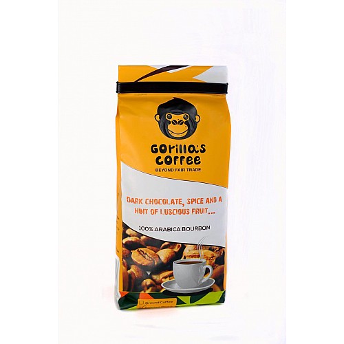 Кава Арабіка в зернах 250г Gorillas Coffee Світла обсмажка