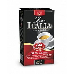 Кава мелена Saquella Bar Italia Gran Crema 250 г.