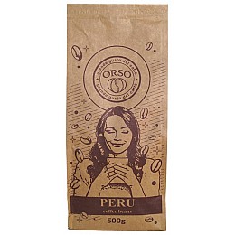 Кава моносорт у зернах Orso Peru 100% Арабіка 500 г.