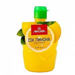 Сок лимона Akura Концентрированный 220 мл