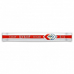 Сахар АТА белый порционный в стиках 100 шт х 5 г