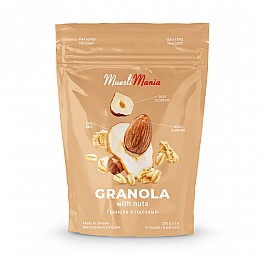 Гранола з горіхами "Granola with nuts" Muesli Mania 300 г (4820220140760)