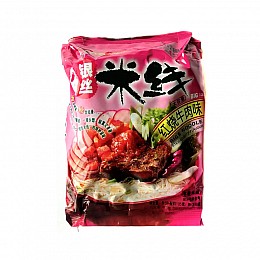 Рисова Локша Hezhong Rice Noodle Flavor зі смаком тушкованої яловичини 105г (15475)