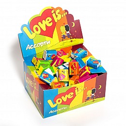 Love is Лове из Ассорти жевательная резинка 420 г; 100*4,2г Kent