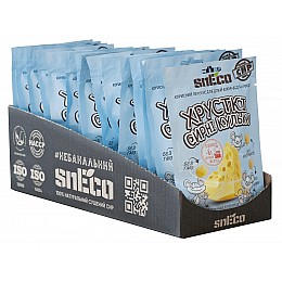 Сыр сушеный хрустящий вспененный snEco для детей BLUE 15 шт 28г