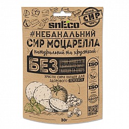 Сир сушений хрусткий пінистий snEco "Моцарелла", 30г