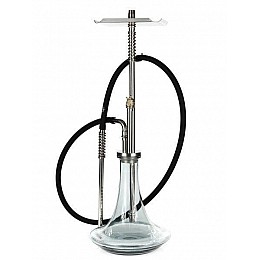 Кальян на колбе Trumpet Hookah Steamalution 70 см Серебристый