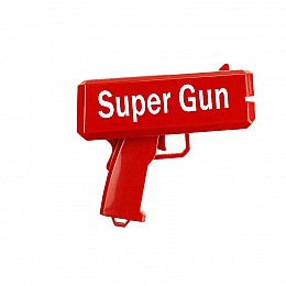 Пістолет, що стріляє грошима Super Gun Червоний (hj123473)