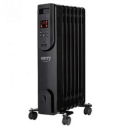 Нагрівач олійний радіатор з пультом Camry CR 7812 чорний 7 ребер