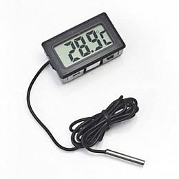 Цифровий термометр з LCD та зовнішнім датчиком Digital TPM-10 Чорний (20053100255)