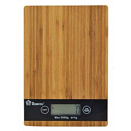 Кухонні електронні дерев'яні ваги Domotec MS-A до 5 кг Коричневий (258683)