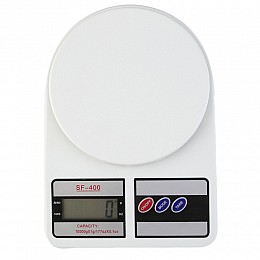 Електронні кухонні ваги UKC SF-400 LCD 10 кг Білий (hub_np2_1307)
