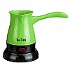Кофеварка-турка электрическая SuTai 168 600W 0.5л Зеленая (77-01172-01)